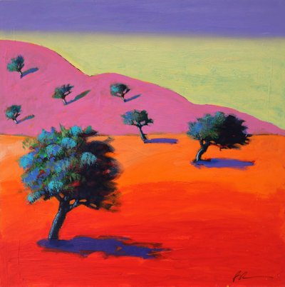 Ibiza, 2021 (akryyli laudalle) tekijältä Paul Powis