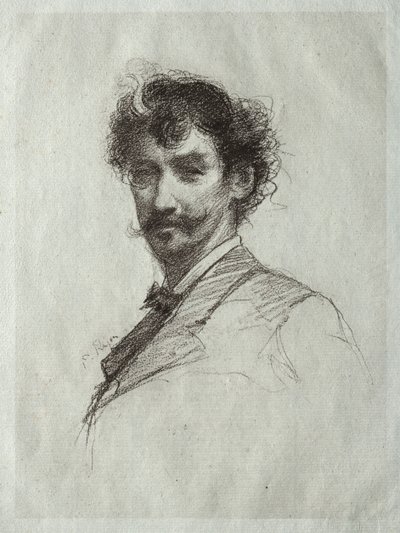 James McNeill Whistler White Lockin ja Monoclen kanssa. tekijältä Paul Rajon