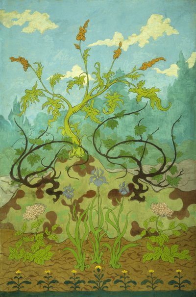 Goldenrod ja Mauve Irises; Keltaiset ja violetit iirikset, 1899 tekijältä Paul Elie Ranson