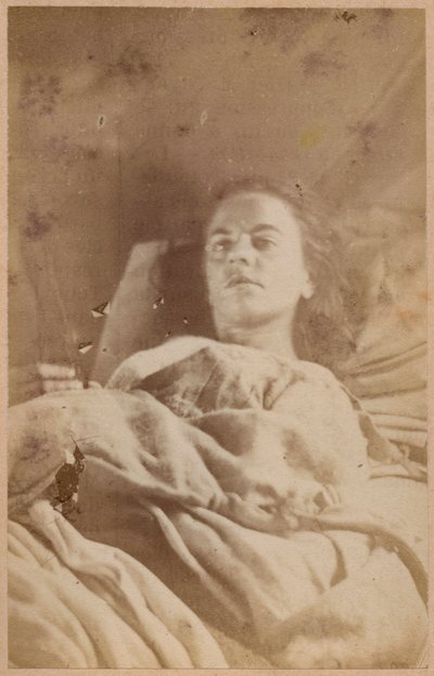 Hysteerinen epilepsia, kohtaus, kolmas jakso, levy XXVI julkaisusta "Iconographie Photographique de La Salpetriere", Bourneville et P. Regnard, Paris, 1876 (albumiprintti) tekijältä Paul Regnard