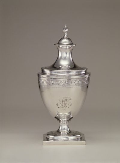 Kannen sokerikulho, n.1795 tekijältä Paul Revere