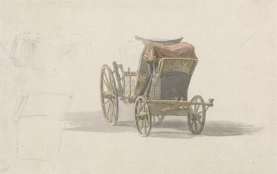 Valmentaja, jossa on kuninkaallinen vaakuna, n. 1764 (kynä ja w/c paperilla) tekijältä Paul Sandby