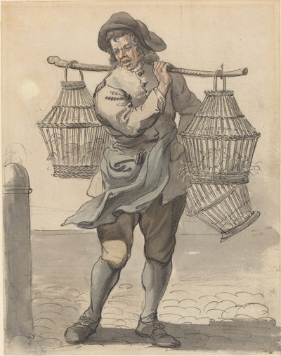Siipikarjan myyjä tekijältä Paul Sandby