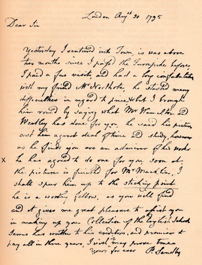 Kirje Paul Sandbyltä, 1795 1904 tekijältä Paul Sandby