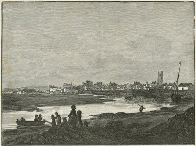Cardiff etelästä (kaiverrus) tekijältä Paul Sandby