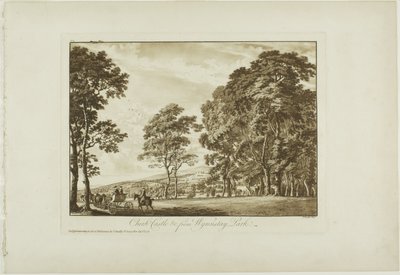 Chirk Castle ja c. Wynnstay Parkista tekijältä Paul Sandby