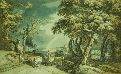Markkinoille menossa, tekijältä Paul Sandby