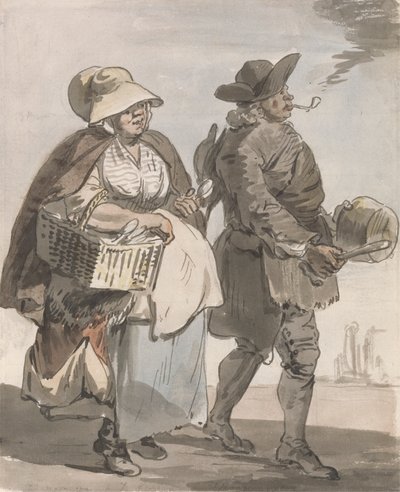 London huutaa: "Haluatko lusikoita..." tekijältä Paul Sandby
