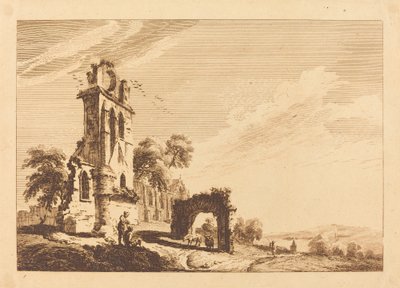 Pilalla Abbey tekijältä Paul Sandby