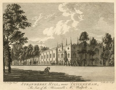 Strawberry Hill, Twickenham, Lontoo, Honorable Horace Walpolen kotipaikka tekijältä Paul Sandby