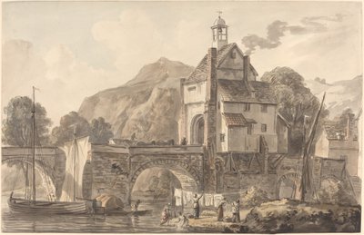 Silta Bridgnorthissa Shropshiressa tekijältä Paul Sandby