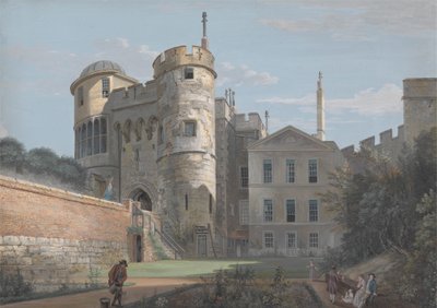 Norman Gate ja apulaiskuvernöörin talo tekijältä Paul Sandby