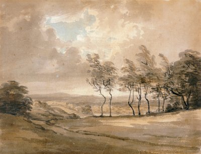 "Näkymä Hampstead Heathille", 1700-luku tekijältä Paul Sandby