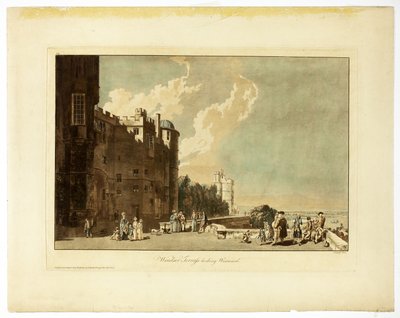 Windsorin terassi länteen päin tekijältä Paul Sandby