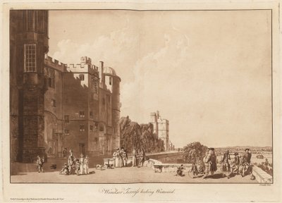 Windsor Terrass katsoo länteen tekijältä Paul Sandby