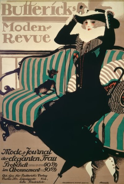 Buttericks Moden-Revue / P. Scheurichin juliste 1912 tekijältä Paul Scheurich