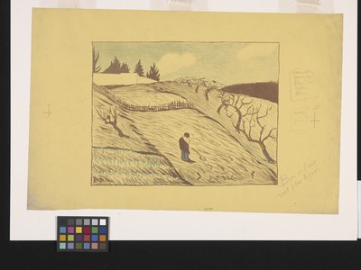 La Fin Du Jour (O Fim do Dia) (litografia colorida)finlandês tekijältä Paul Sérusier