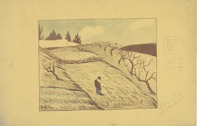 La fin du jour (Päivän loppu) 1893 (väri litho) tekijältä Paul Sérusier