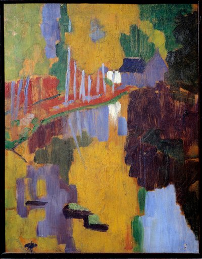 Talisman, rakkauspuukatu. Puun heijastus vedessä. Paul Serusierin maalaus (1863 - 1927) tekijältä Paul Sérusier