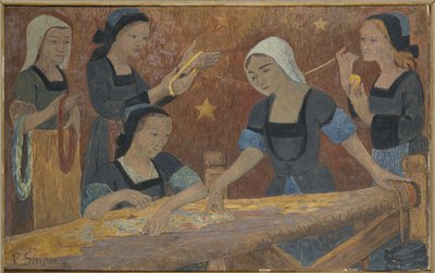 Kudonta (viisi kutojaa) tekijältä Paul Sérusier
