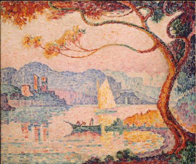 Antibes, Baconin pieni portti, 1917 tekijältä Paul Signac