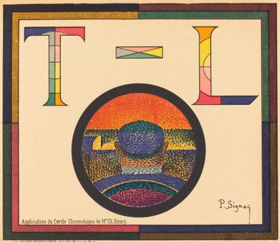 Ch. Henryn kromaattisen ympyrän sovellus tekijältä Paul Signac