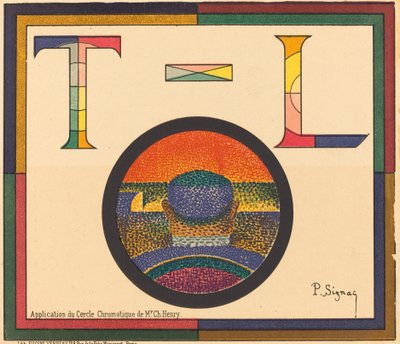Ch. Henryn kromaattisen ympyrän sovellus tekijältä Paul Signac