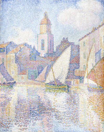 Kellotorni Saint Tropezissa, 1896 tekijältä Paul Signac