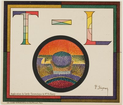 Kromaattinen ympyrä tekijältä Paul Signac