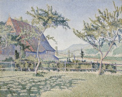 Comblat-le-Château, Meadow, Opus 161, kesä-heinäkuu 1887 (öljy kankaalle) tekijältä Paul Signac
