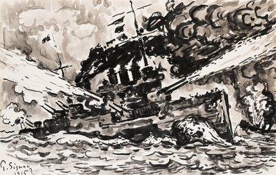taistelulaivahävittäjä tekijältä Paul Signac