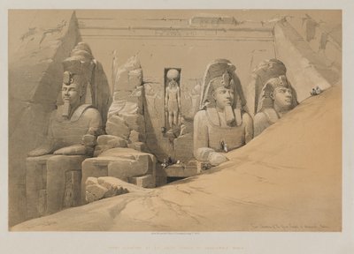 Egypti ja Nubia, osa II: Suuren Aboo Simbelin temppelin etukorkeus, Nubia tekijältä Paul Signac