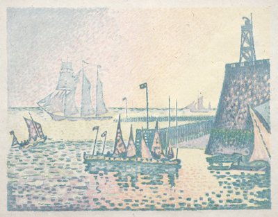 Ilta, Vlissingenin laituri tekijältä Paul Signac