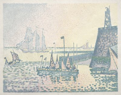 Ilta, Vlissingenin laituri tekijältä Paul Signac