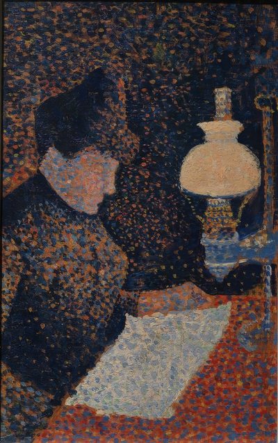 Nainen lampun alla tekijältä Paul Signac