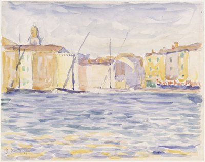 Taloja etelän maihinnousupaikalla tekijältä Paul Signac
