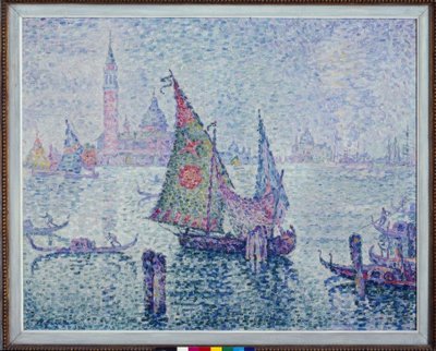 La voile verte, Venise tekijältä Paul Signac