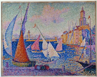 Le Quai. St. Tropez (öljy kankaalle). tekijältä Paul Signac