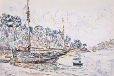 Lézardrieux: rannikko tekijältä Paul Signac