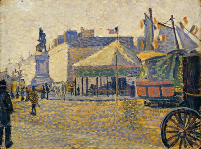 Place de Clichy, 1887 tekijältä Paul Signac