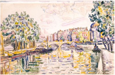 Pont Saint-Michel tekijältä Paul Signac