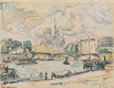 Austerlitzin laituri, 1910 tekijältä Paul Signac