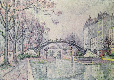 Canal Saint-Martin, 1933 tekijältä Paul Signac