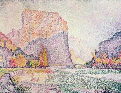 Cliffs at Castellane, 1902 tekijältä Paul Signac