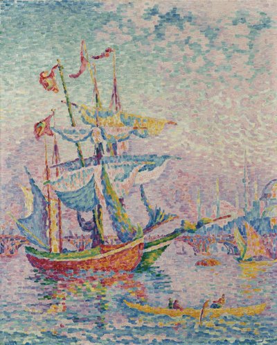 Kultainen sarvi. Silta, 1907 tekijältä Paul Signac