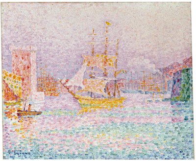 Marseillen satama, 1907. tekijältä Paul Signac