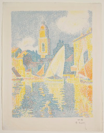 St. Tropezin satama tekijältä Paul Signac
