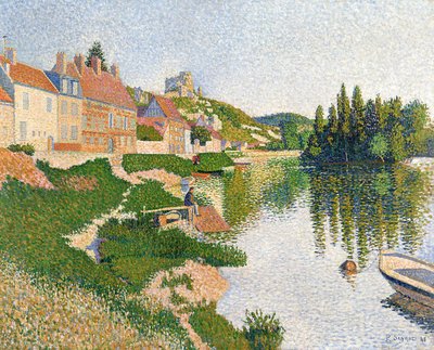 Joen ranta, Petit-Andely tekijältä Paul Signac