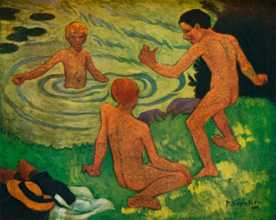 Poikien kylpeminen, 1906 tekijältä Paul Sérusier