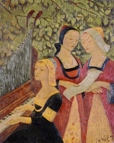 Bretagnelaiset naiset (öljy) tekijältä Paul Sérusier